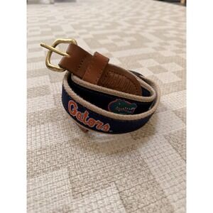Florida Gators Basketball Belt Size 34 Made In USA Leather Zep Pro